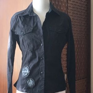 Long sleeve, button up top